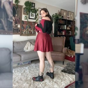 Blackmilk clothing punk mini pleated skirt